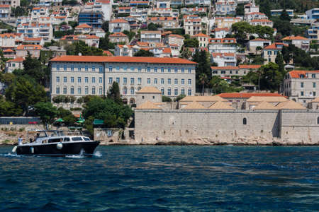 View of the old landmark Dubrovnik old town, Croatia, Adriatic coastのeditorial素材
