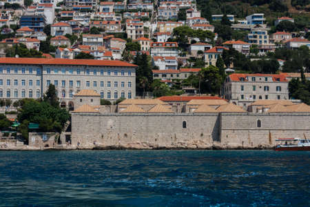 View of the old landmark Dubrovnik old town, Croatia, Adriatic coastのeditorial素材