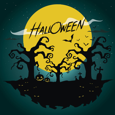 Halloween Background vectorのイラスト素材