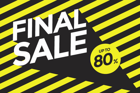 Final sale banner.Vector illustrationのイラスト素材