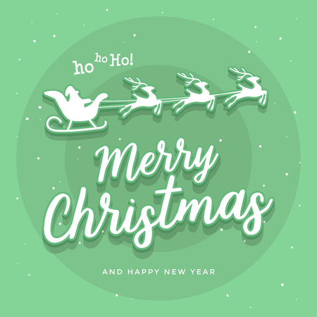 Christmas greeting card. Merry Christmas and happy new year. vectorのイラスト素材