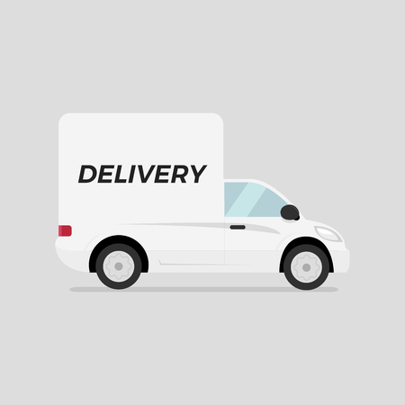 Modern Commercial Delivery Vehicle.のイラスト素材