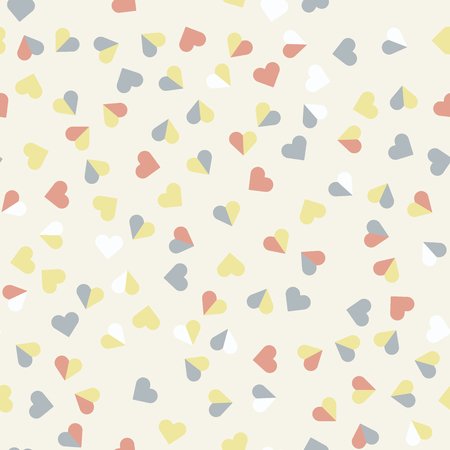 Retro love patterns. Seamless vector background.のイラスト素材