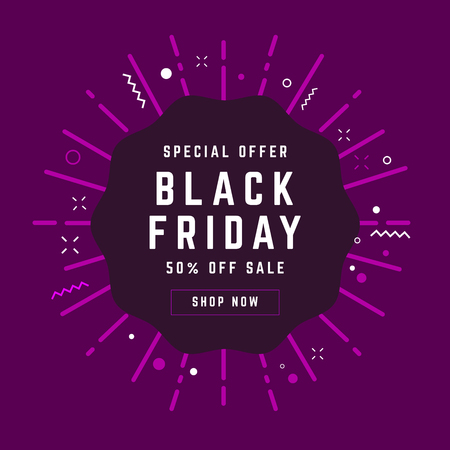 Black Friday sale inscription design template.のイラスト素材