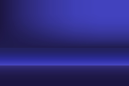 Empty studio blue background for product display with copy space. Showroom shoot render. Banner background for advertise product.のイラスト素材