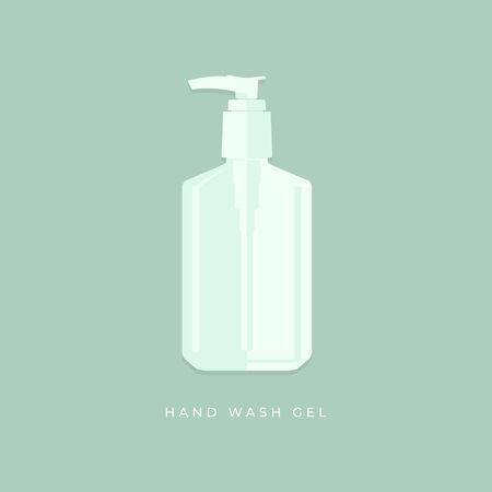 Alcohol gel. Hand wash gel icon symbol.のイラスト素材