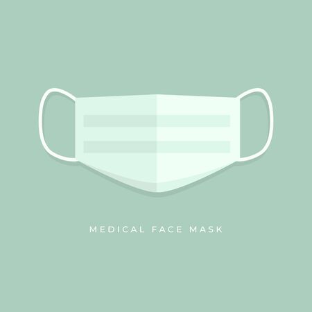 Simple Medical face mask icon symbol.のイラスト素材