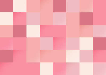 Abstract pink color pixel seamless background. Modern style pattern.