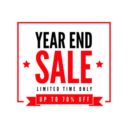 Year end sale banner template.のイラスト素材