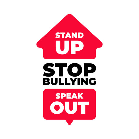 Stand up Speak Out Stop Bullying quotes.のイラスト素材