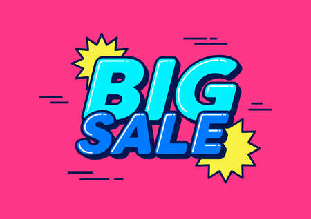 Big sale special offer banner template.のイラスト素材
