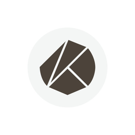 Klay coin icon isolated on white background.のイラスト素材