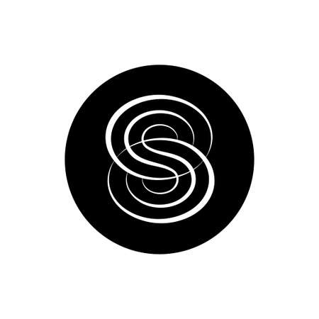 SENSO coin icon isolated on white background.のイラスト素材
