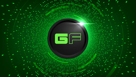 GameFi (GAFI) coin banner. GAFI coin cryptocurrency concept banner background.の写真素材