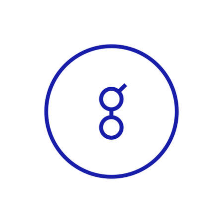 GLM coin icon isolated on white background.のイラスト素材