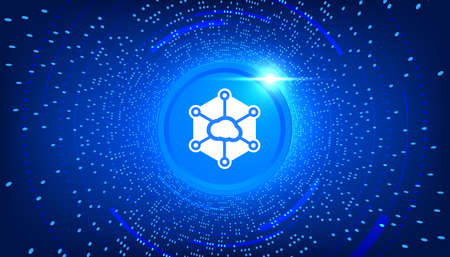 STORJ coin cryptocurrency concept banner background.の写真素材