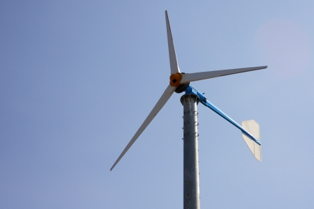 windmill for  generate power  in rural of Thailand, clean technology