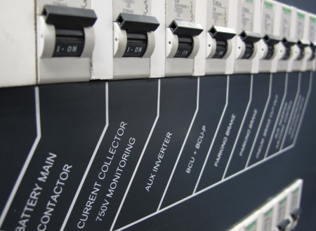 switch on power control boxの写真素材