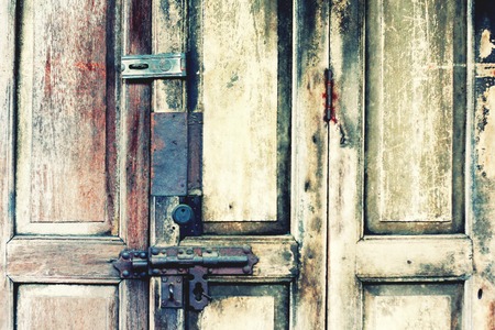 Old wooden door.