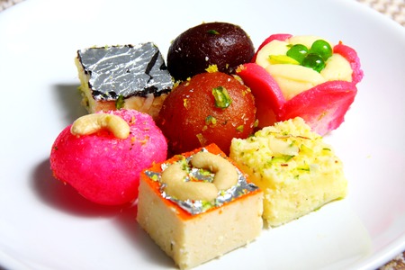 Indian sweets and dessertsの写真素材