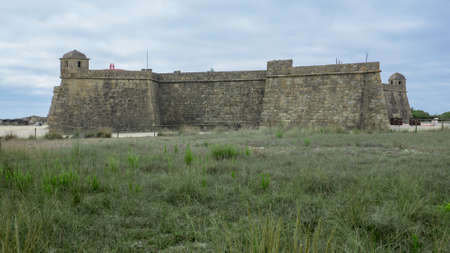 Historic 17th century coastal fort in Vila do Conde, Portugal. Fort of John the Baptist / Joao...