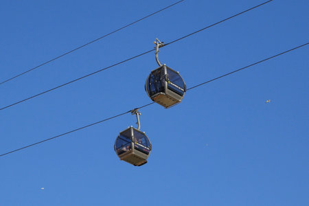 Cable car in Vila Nova de Gaia, Porto, Portugalのeditorial素材