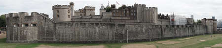 Tower of London in London, England. Exterior wall.のeditorial素材