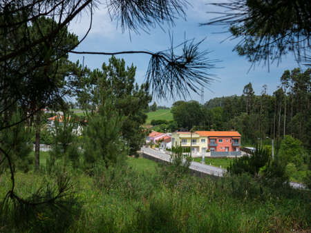 Azurara village in Porto, Portugal.
Beautiful small rural village on a bright summer day with blue sky.のeditorial素材