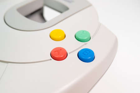 Sega Dreamcast Game Controller. Close up of buttons.