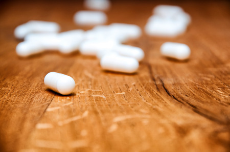 Pills on the tableの写真素材