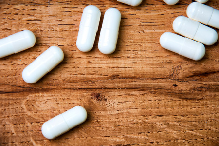 Pills on the table