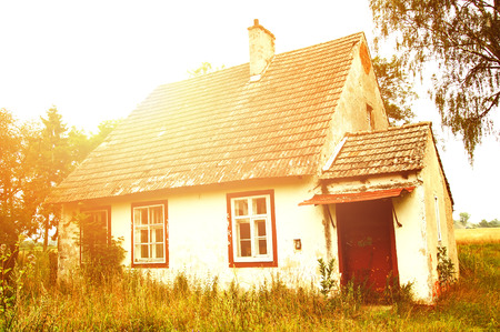 Old abandoned house on countryの写真素材