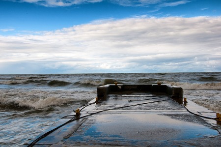Coast of the Baltic Sea. Pier
