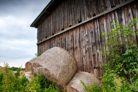 Old abandoned barn on country