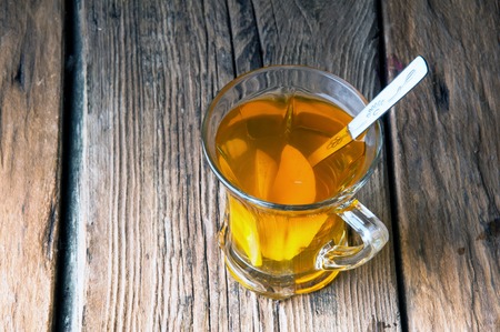 Hot tea for autumnの写真素材