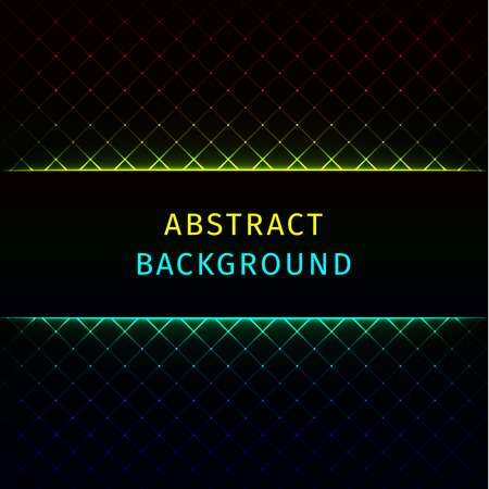 Abstract lights gradient forms on dark backgroundのイラスト素材