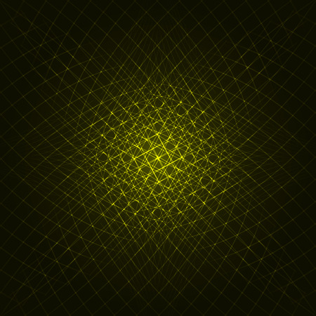Abstract lights yellow strips on dark backgroundのイラスト素材