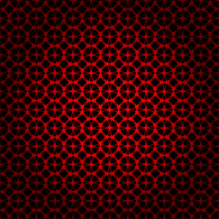 Red lights abstract geometric shape on dark backgroundのイラスト素材