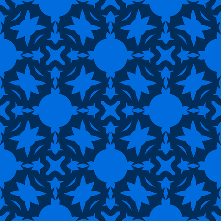 Blue abstract background, striped textured geometric seamless patternのイラスト素材