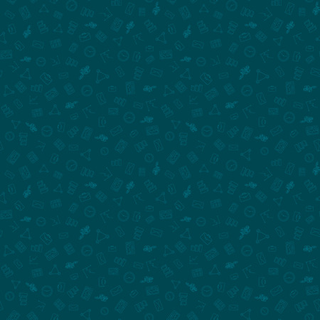 Business Seamless Pattern Background with Hand Draw Random Objectのイラスト素材