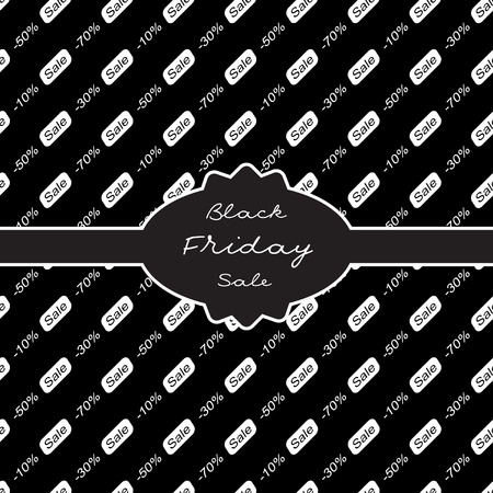Black Friday Sale Design Template. Sale Pattern. Vector Illustration Background.のイラスト素材