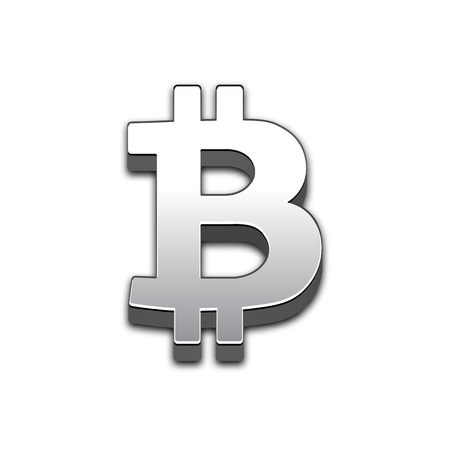 Bitcoin 3d icon.のイラスト素材