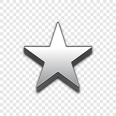 Star isolated 3d web vector iconのイラスト素材