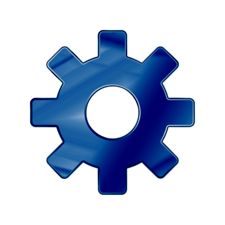 Dark Blue Colored Metal Chrome web icon setup. Vector illustration. Interface, multimedia icon.のイラスト素材