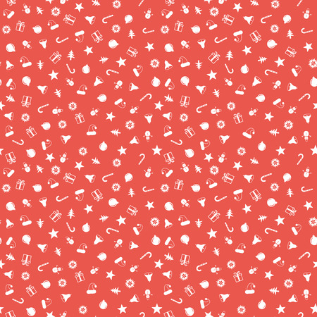 Seamless pattern for Christmas with elements Christmas. Beautiful pattern for a luxurious gift wrapping paper, t-shirts, greeting cards. Merry Christmas background. Vector illustration.のイラスト素材