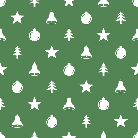 Seamless pattern for Christmas with elements Christmas. Beautiful pattern for a luxurious gift wrapping paper, t-shirts, greeting cards. Merry Christmas background. Vector illustration.のイラスト素材