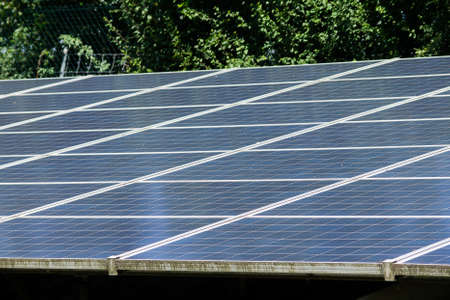Part of an outdoor photovoltaic system.の写真素材