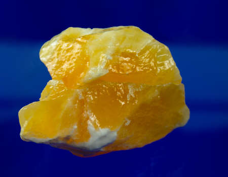 Orange calcite from Madagascar. Natural minerals. Look so real that you would most like to eat it.の写真素材