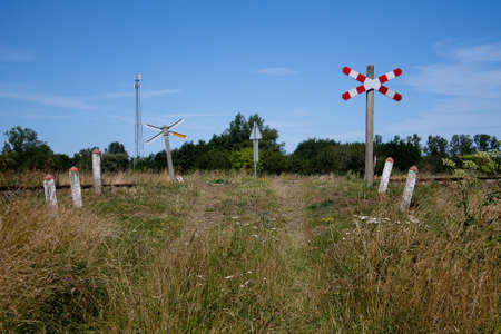 An ungated level crossing. Mainly used by agriculture.