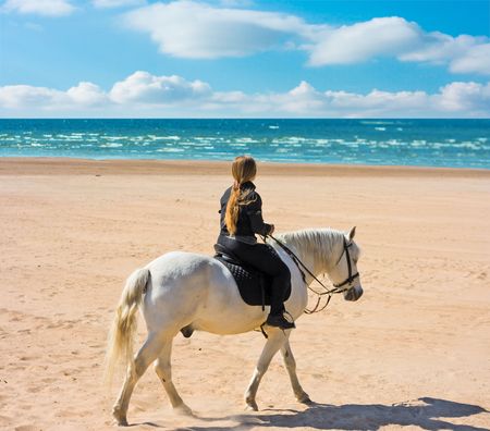 ride by a seaの写真素材